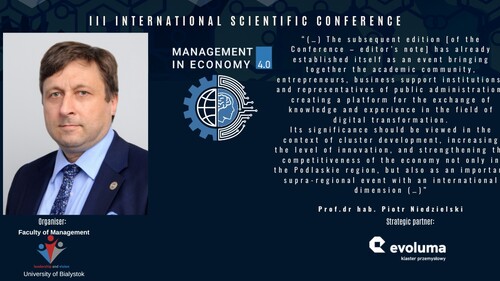 The Conference “Management in Economy 4.0” as a Platform for Cooperation and Knowledge Exchange